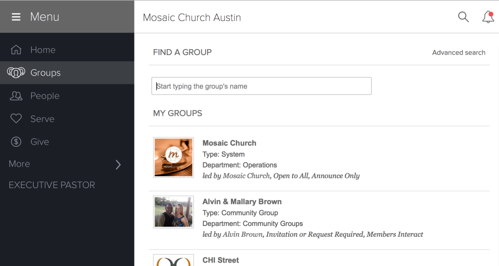 CCB Group Search